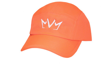 Frontside view of The Casual Runner Performance Cap in orange.